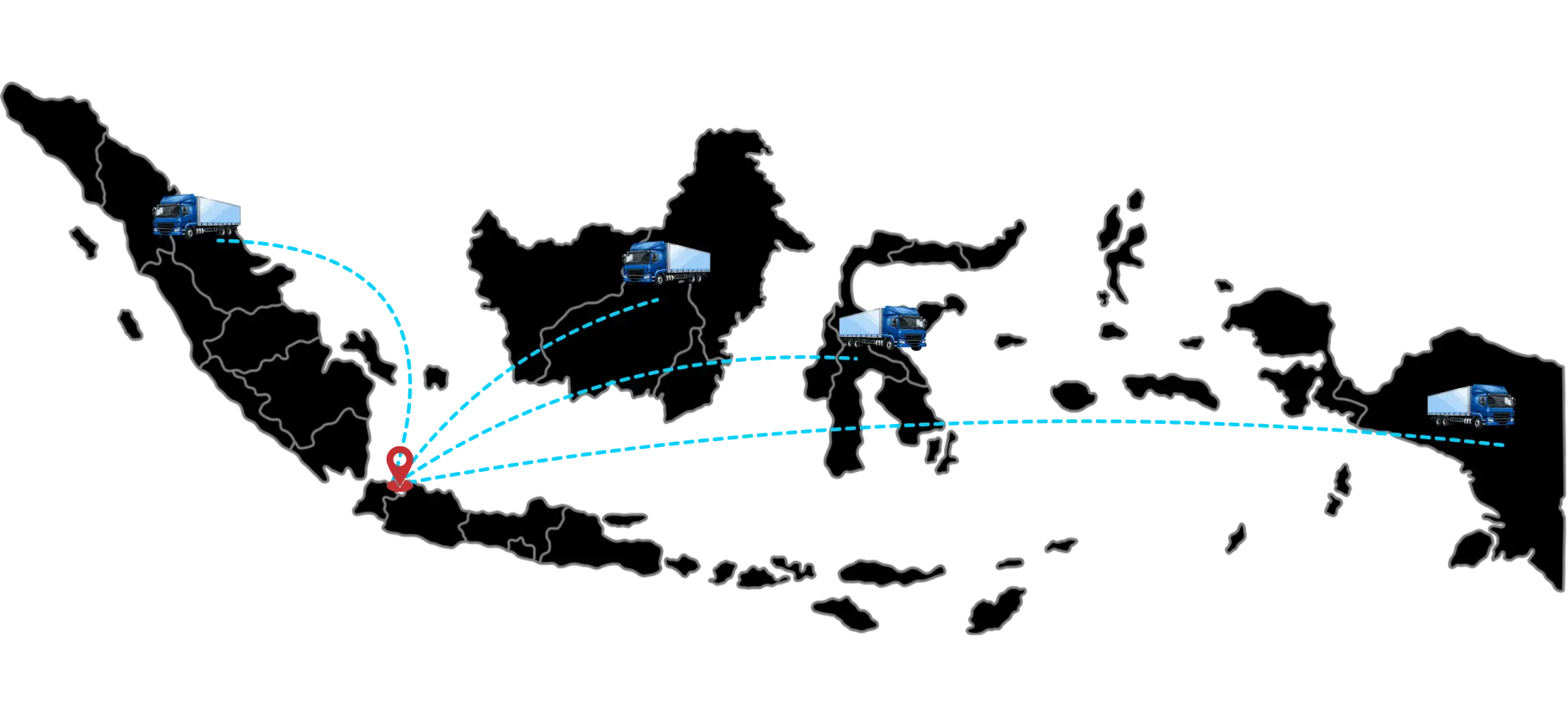 Peta Jangkauan Indonesia